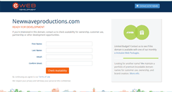 Desktop Screenshot of newwaveproductions.com