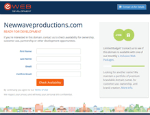 Tablet Screenshot of newwaveproductions.com